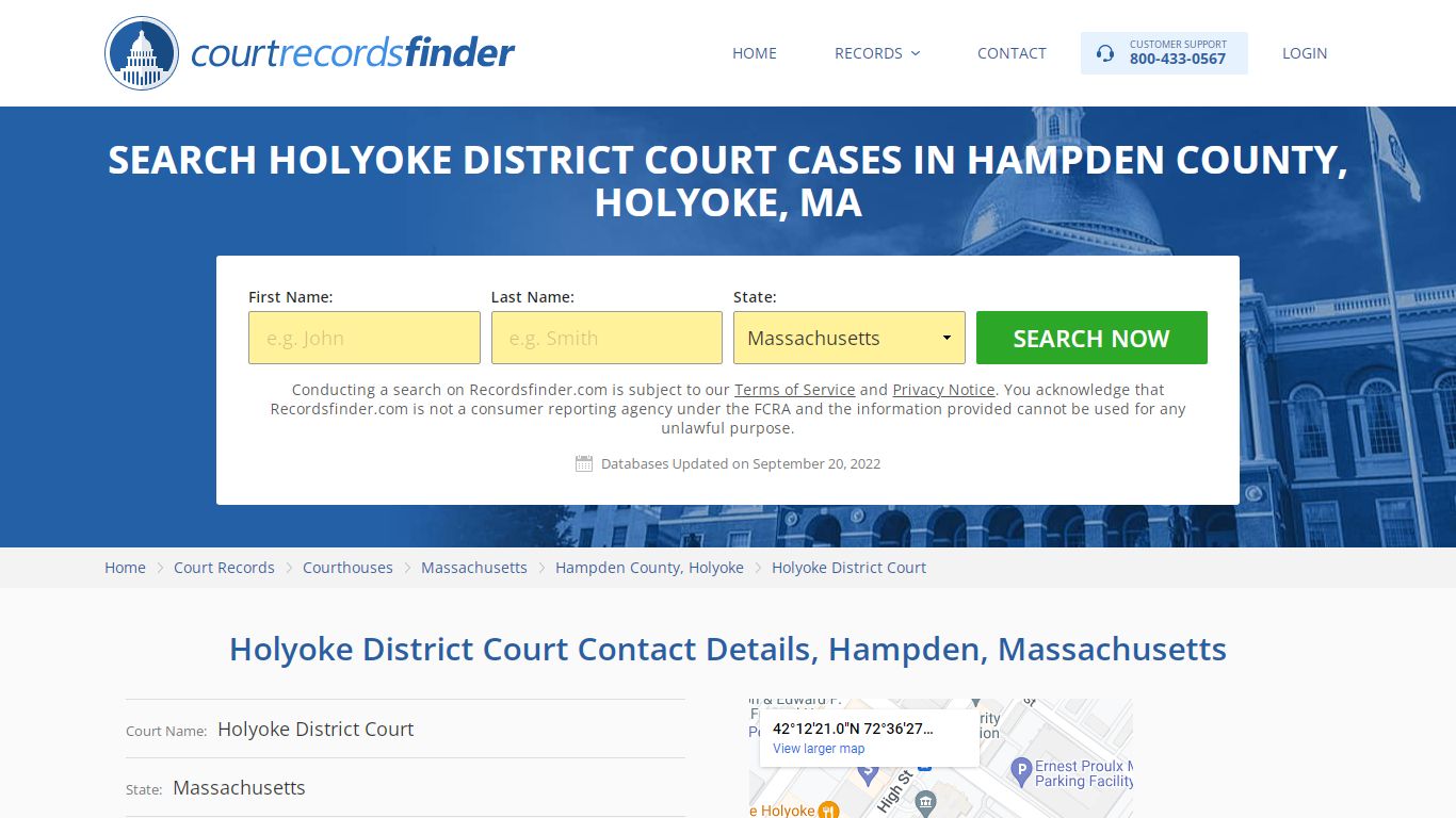 Holyoke District Court Case Search - RecordsFinder