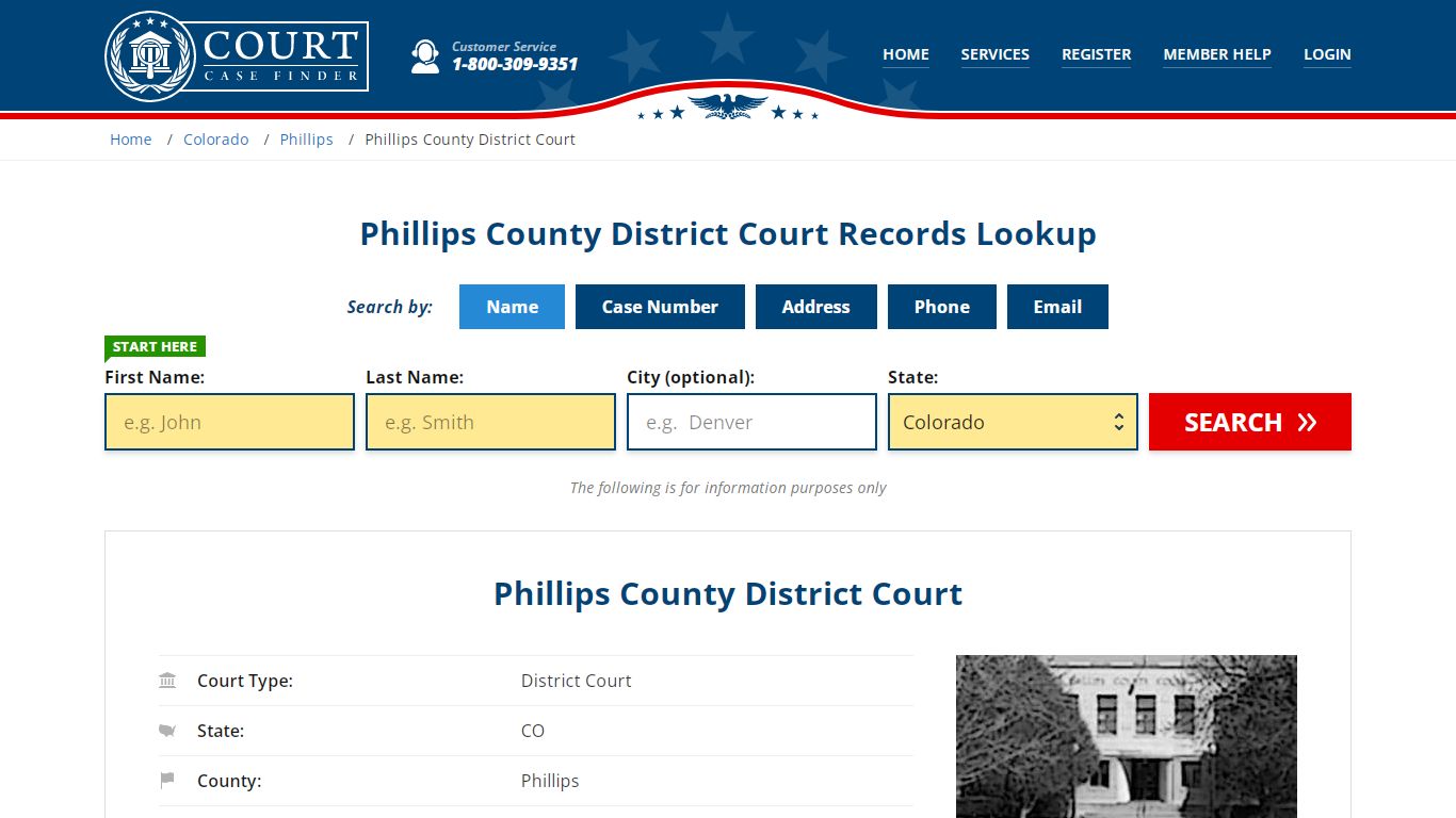 Phillips County District Court Records | Holyoke, Phillips County, CO ...
